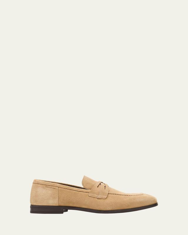 Santoni Mens Detroit Slip On Penny Loafers Product Image