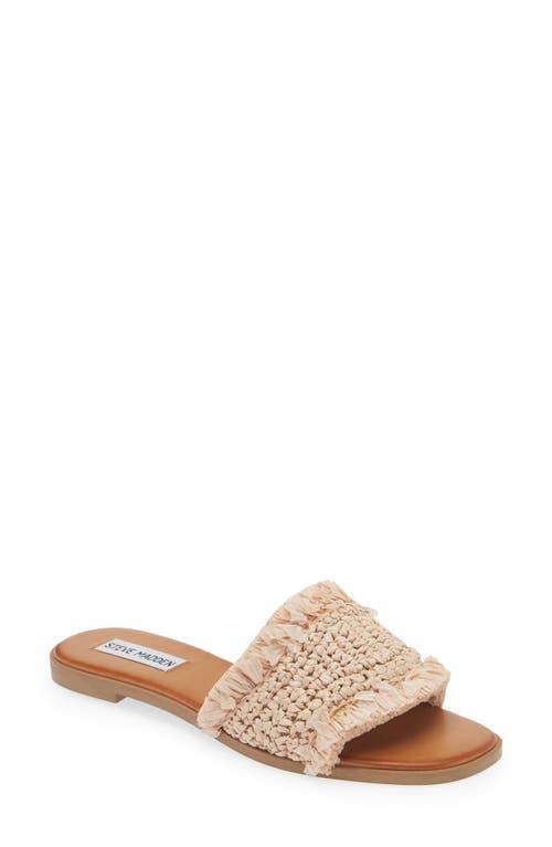 Steve Madden Lakeshore Woven Raffia Slide Sandal Product Image