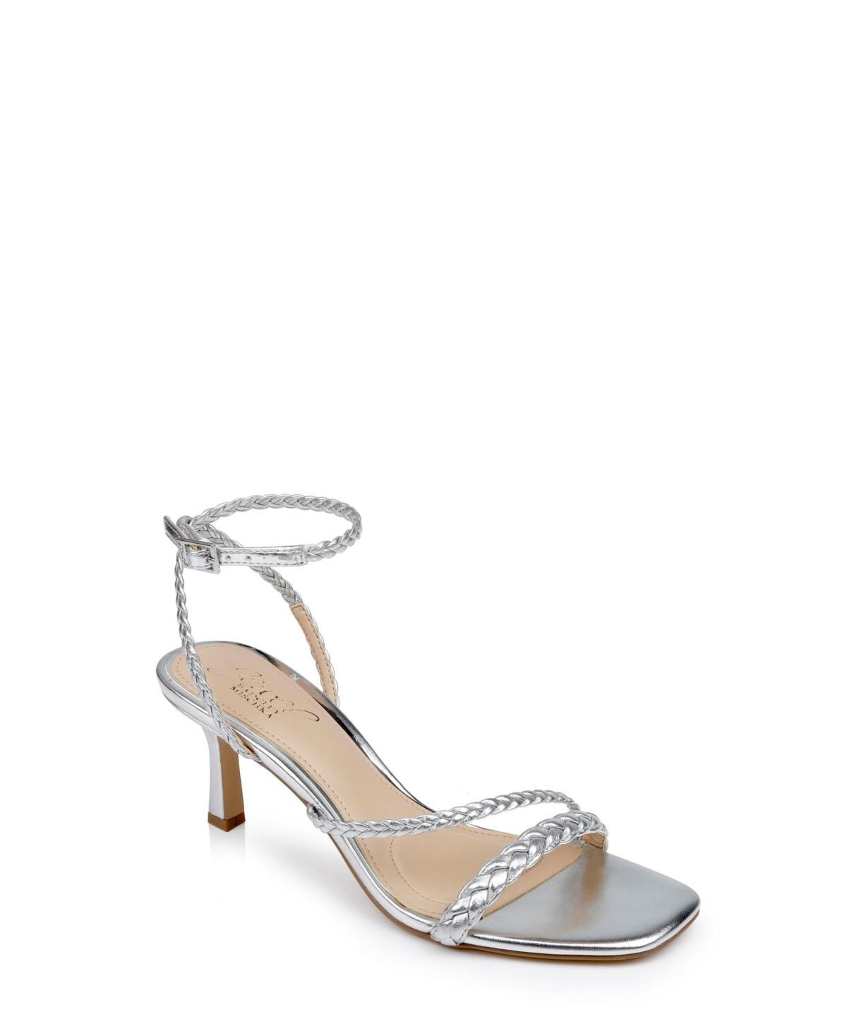 Jewel Badgley Mischka Helia Leather) Women's Sandals Product Image