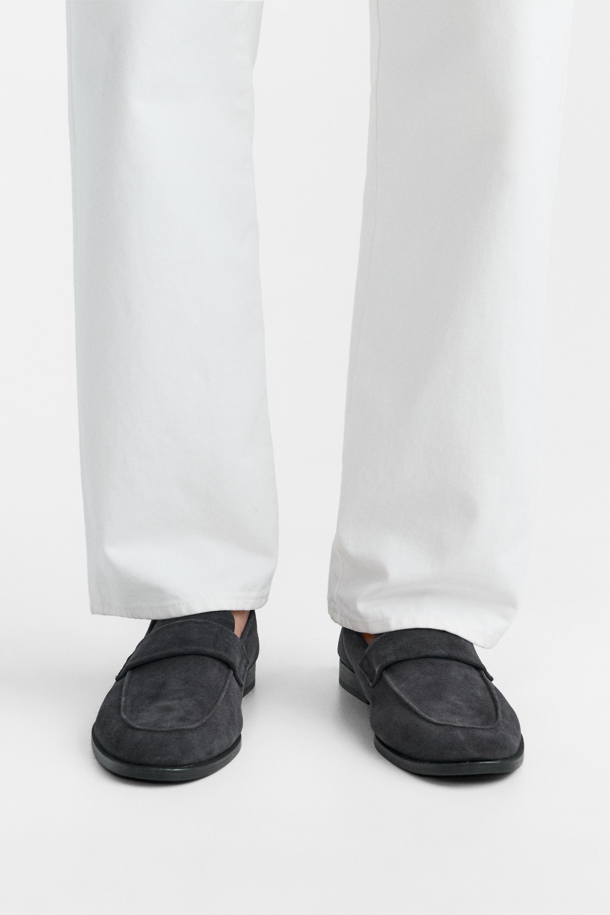 SUEDE PENNY LOAFERS Product Image