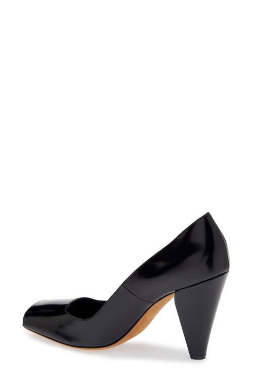 KHAITE Cedar Leather Peep-toe Pumps In Black Product Image