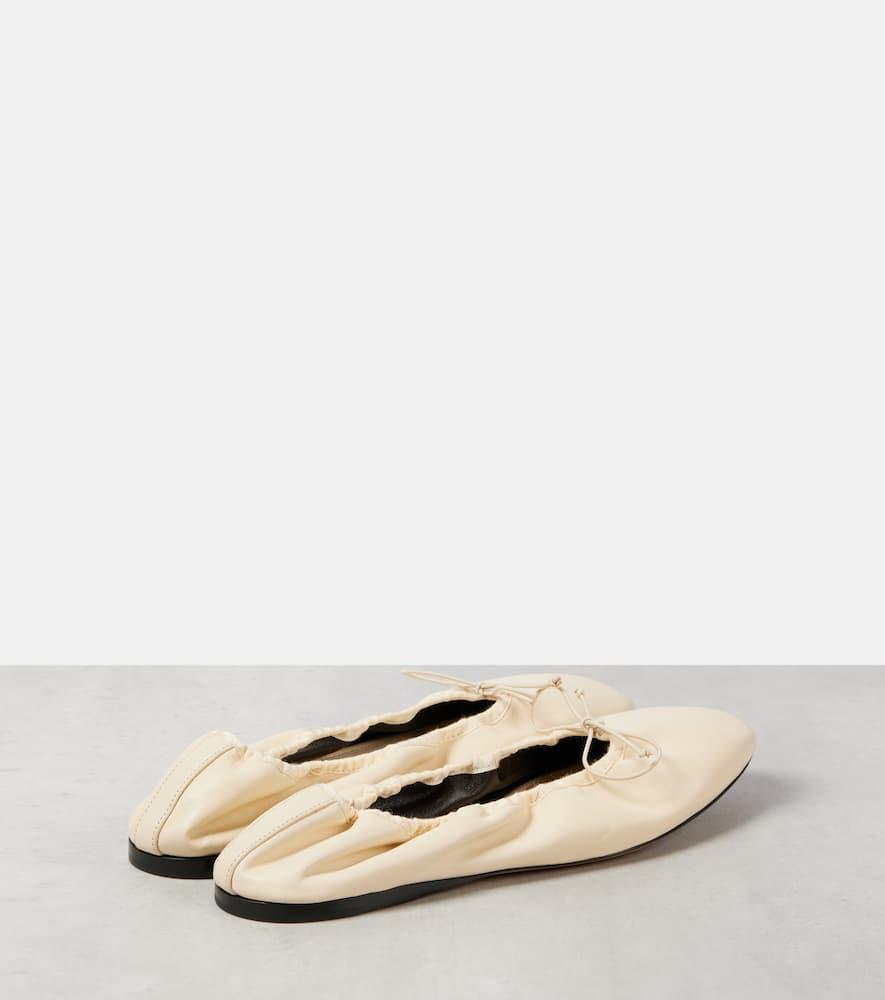 10mm Hereditas Leather Ballerina Flats In Tol - Toile Product Image