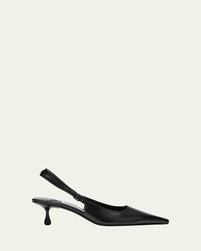 Amel Leather Slingback Pumps Product Image