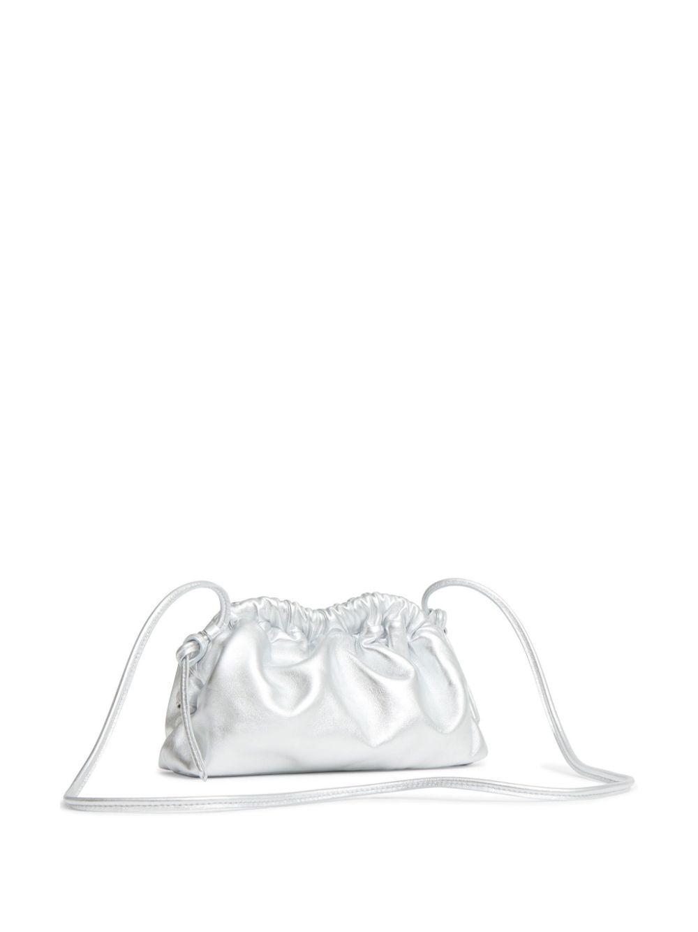 MANSUR GAVRIEL Mini Cloud Leather Clutch In Gray Product Image