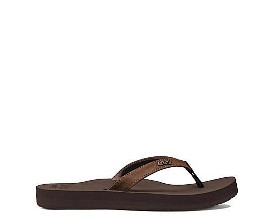 Reef Womens Cushion Luna Sandals Black Product Image