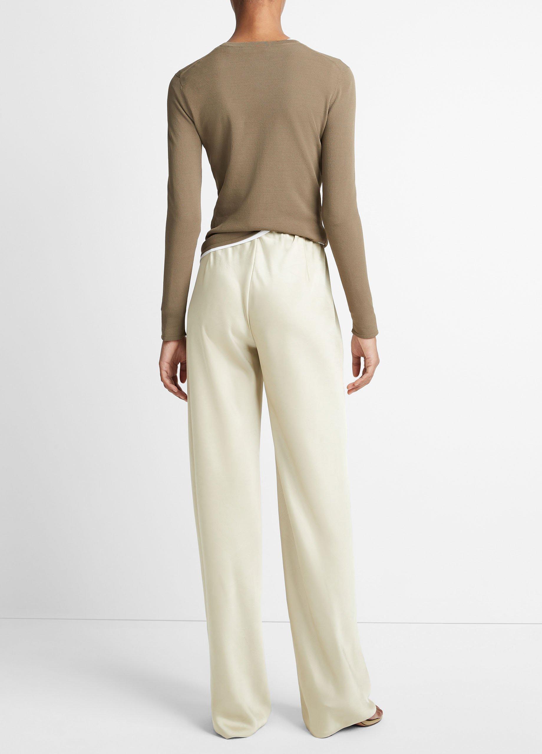 Satin High-Waist Bias Pant Product Image