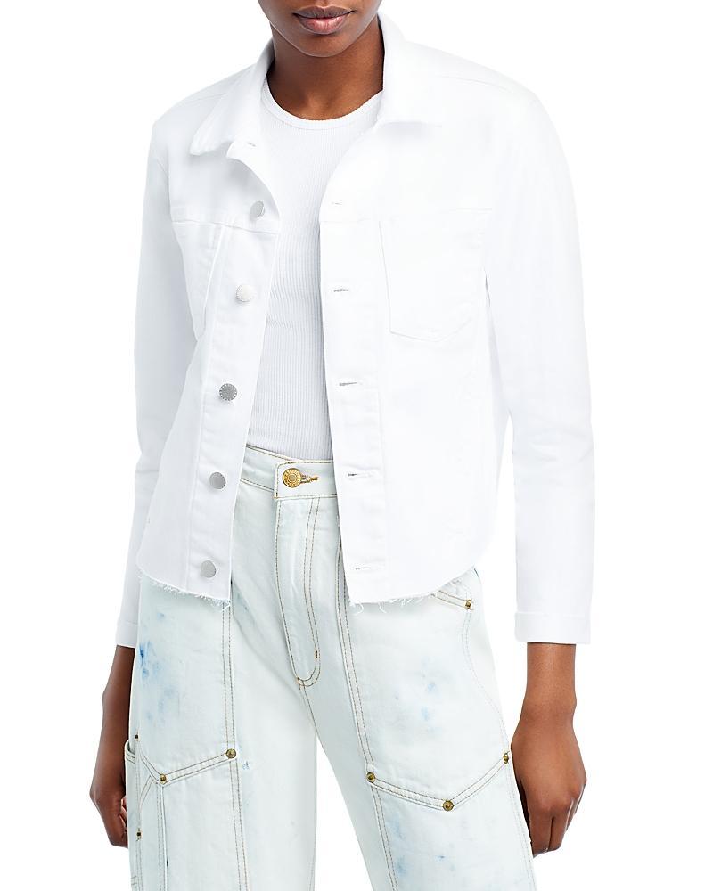 L'AGENCE Janelle Slim Jacket in White. Product Image