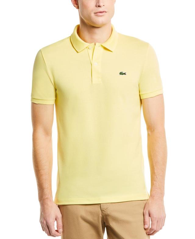 Mens Lacoste Slim Fit Short Sleeve Ribbed Polo Shirt Product Image