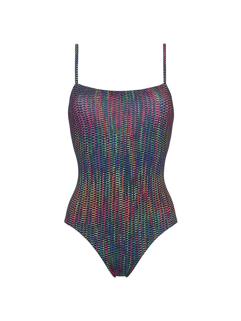 Womens Nuance Geometric One-Piece Swimsuit Product Image