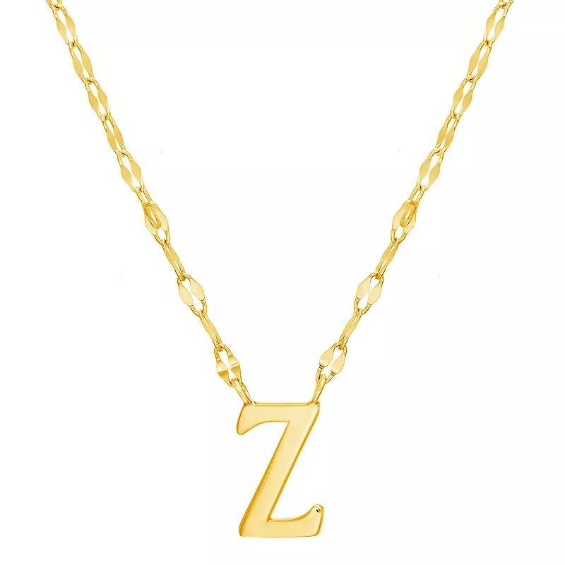 Paige Harper Initial Necklace, Womens Z Gold Tone Product Image