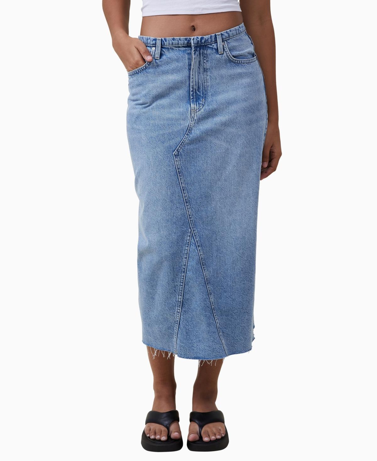 Cotton On Womens Maxi Denim Skirt Product Image