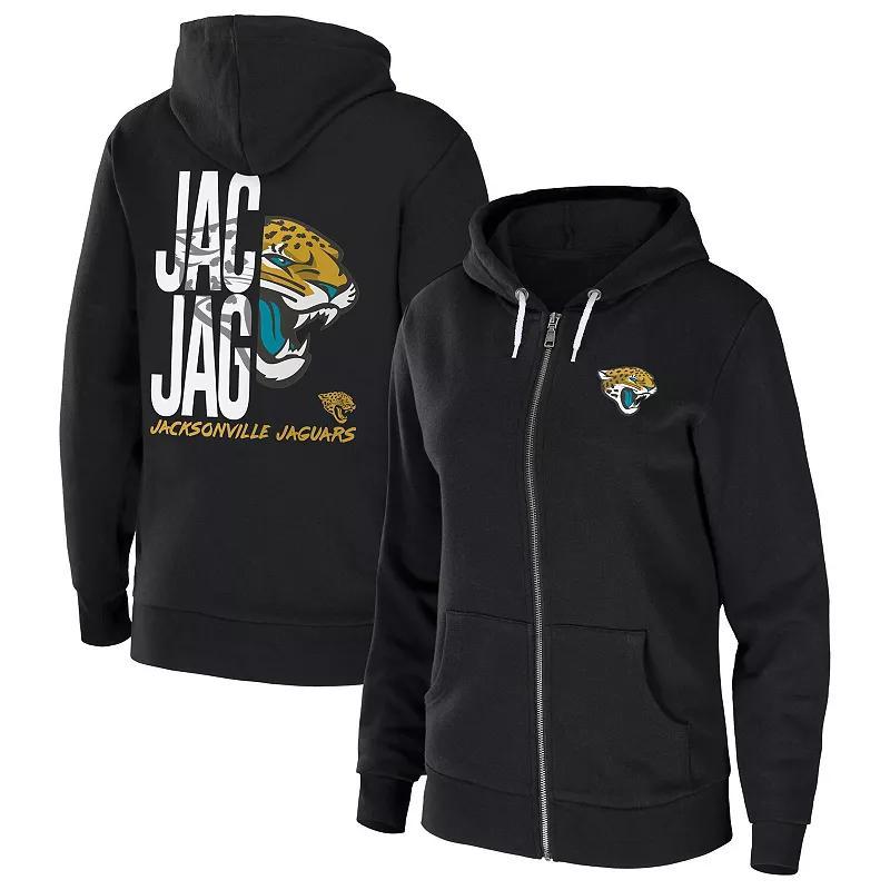 Womens WEAR by Erin Andrews Jacksonville Jaguars Sponge Fleece Full-Zip Hoodie Product Image