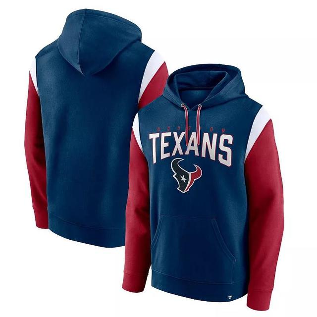 Mens Profile Houston Texans Big & Tall Trench Battle Pullover Hoodie Blue Product Image