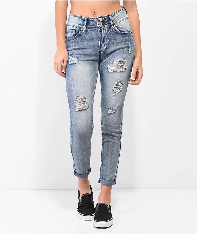 Thrill Jeans High Rise Indigo Skinny Jeans Product Image