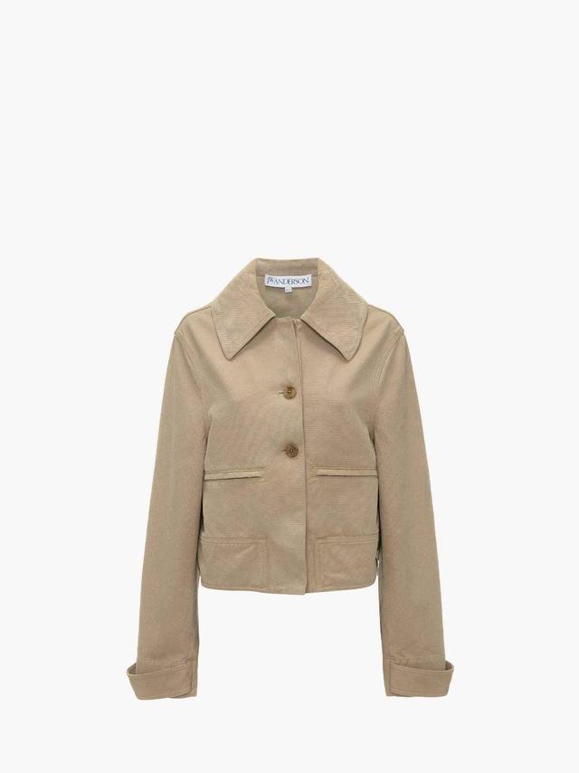 CROPPED WORKWEAR JACKET in neutrals | JW Anderson US  Product Image