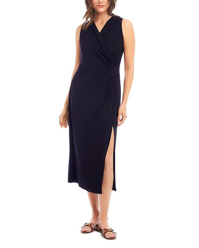 Karen Kane Faux Wrap Jersey Midi Dress Product Image