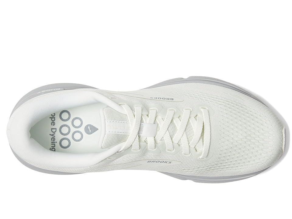 Brooks Green Silence Ghost 15 White) Men's Shoes Product Image