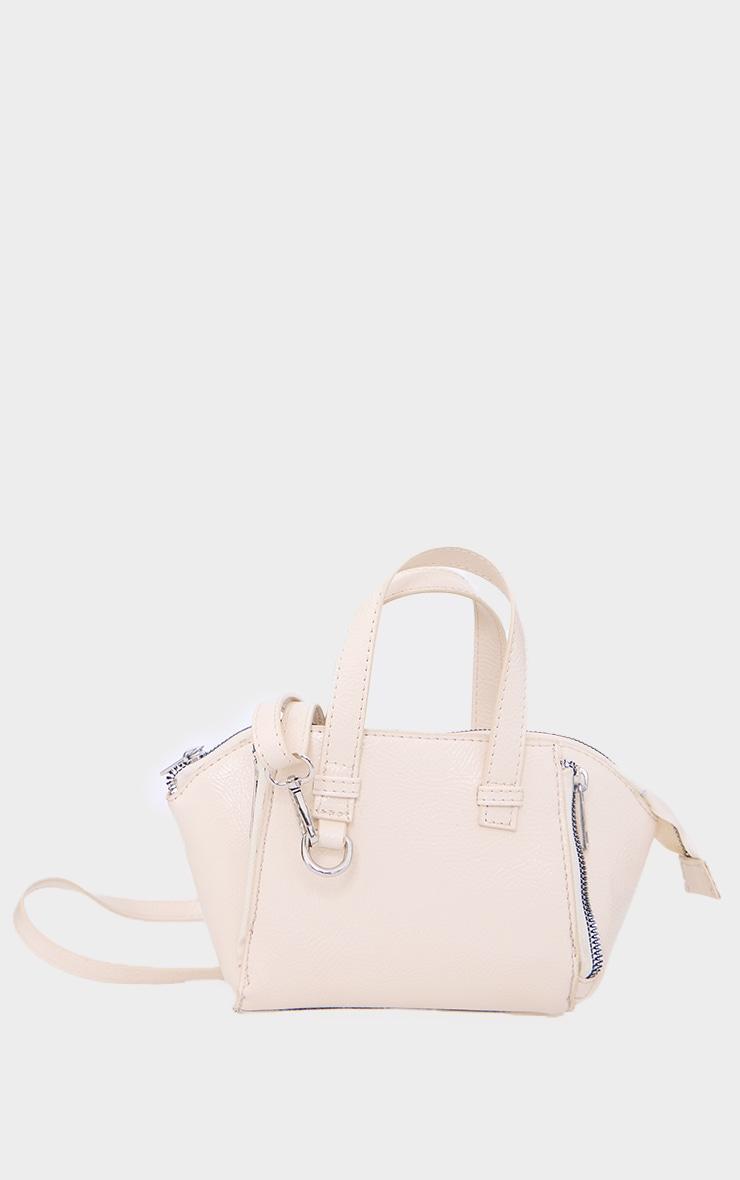 Cream Crinkle Patent Pu Handbag product image