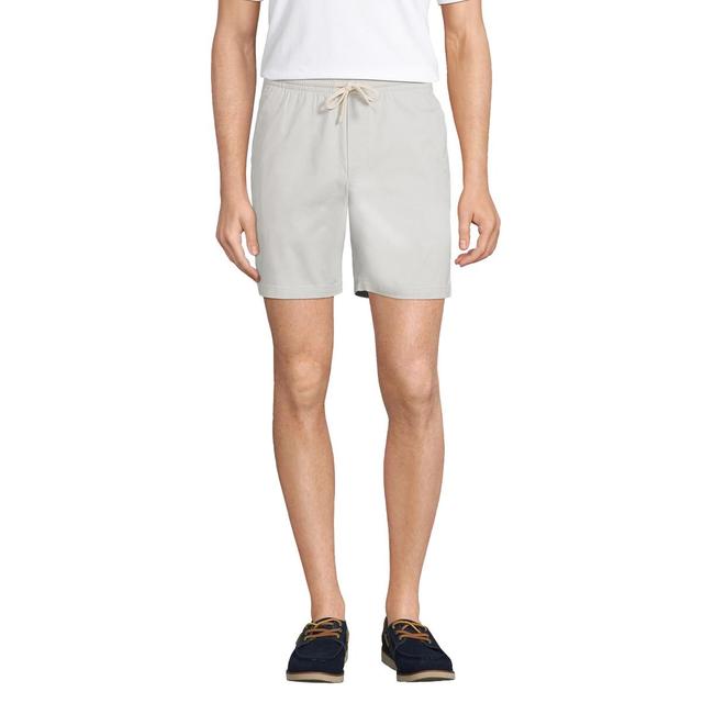 Big & Tall Lands End Comfort-First Knockabout Pull On Deck Shorts, Mens Soft Pink Product Image