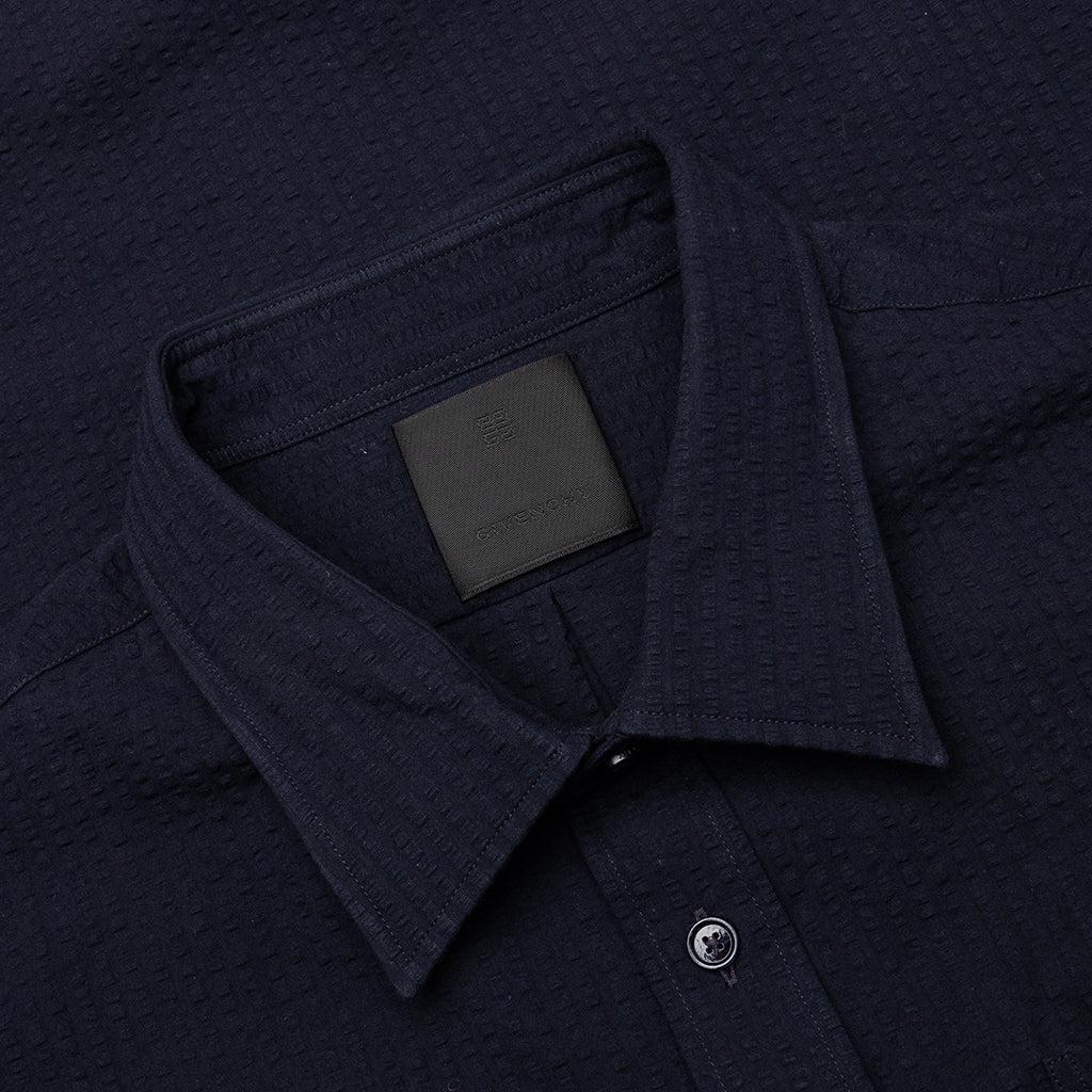 Short Sleeve Shirt with Pocket - Night Blue Male Product Image