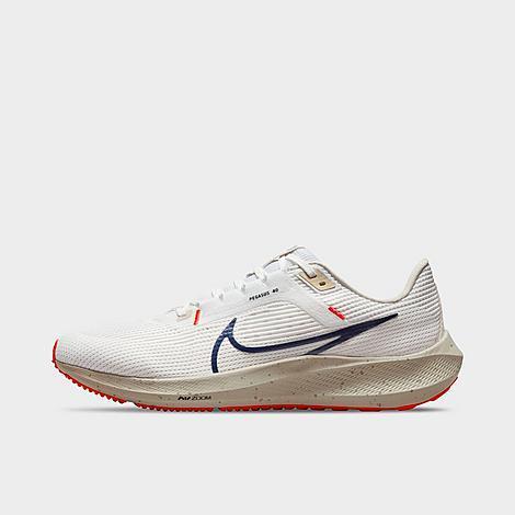 Nike Mens Nike Air Zoom Pegasus 40 - Mens Running Shoes White/Obsidian/Brown Product Image