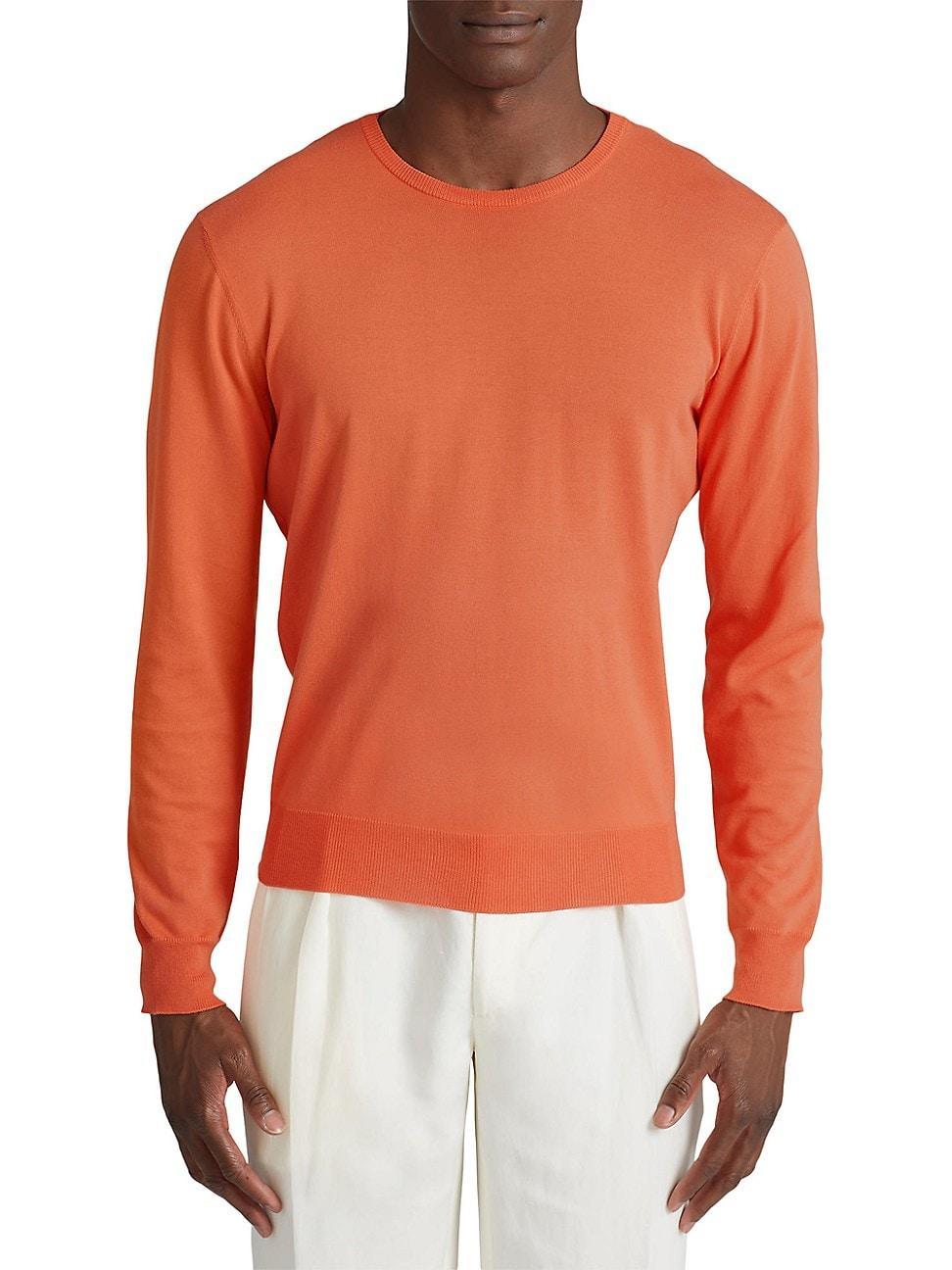 Mens Cotton Crew Sweater Product Image