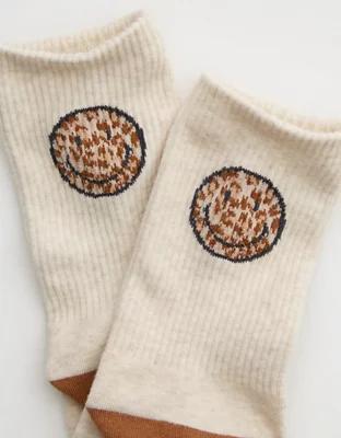 Aerie Ribbed Cotton Crew Socks Product Image