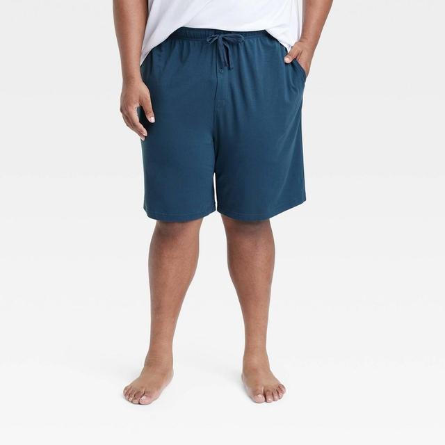 Mens Big & Tall 9 Knit Pajama Shorts - Goodfellow & Co Banner Blue 3XL Product Image