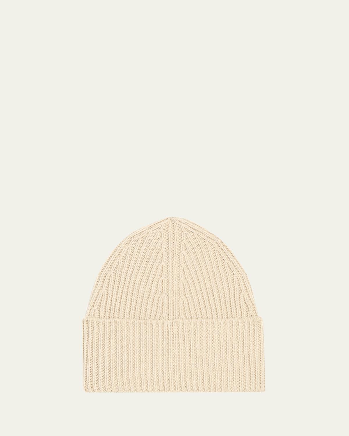 Ribbed Cashmere Beanie Hat product image