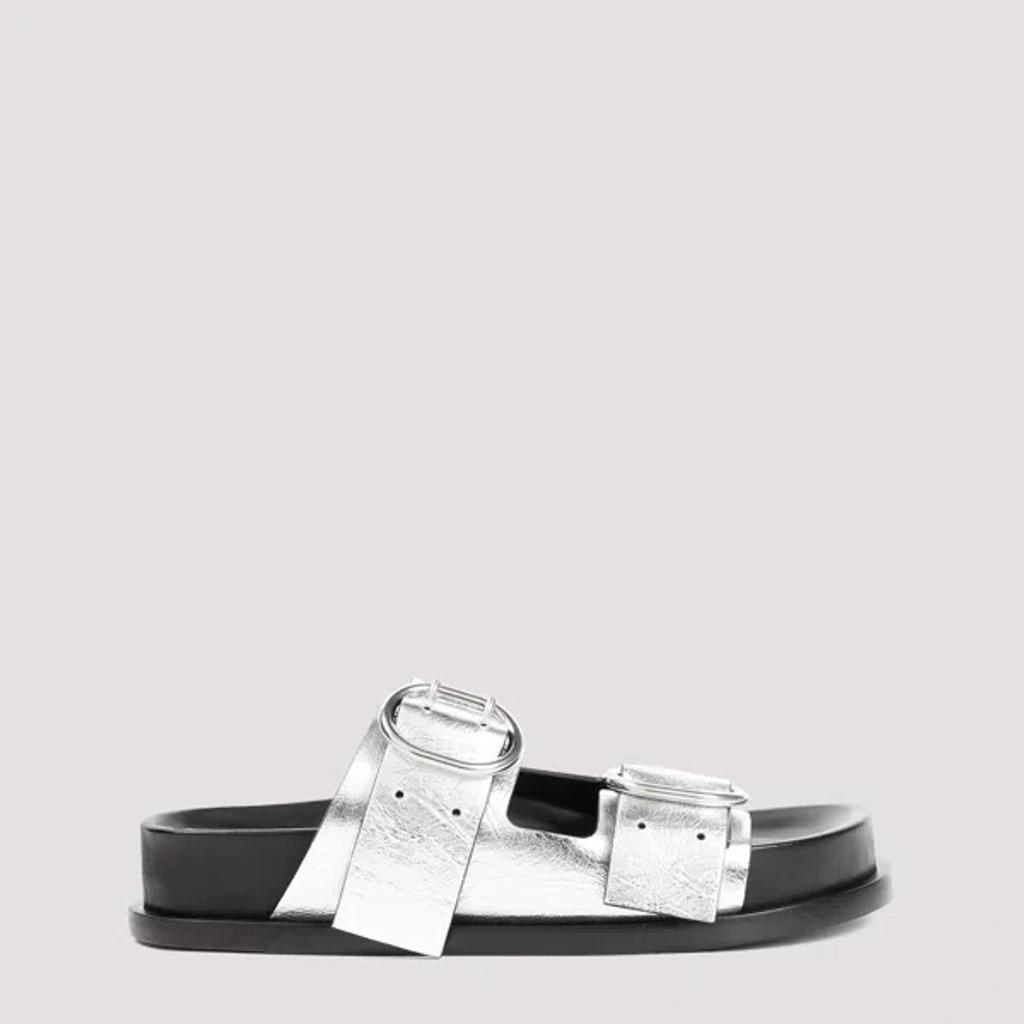 Leather Sandals In White product image