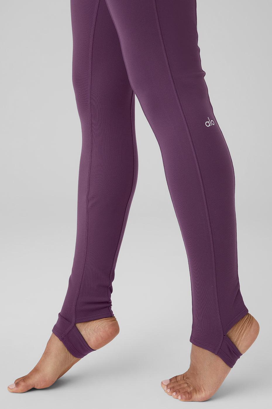 Airbrush High-Waist Enso Legging - Dark Plum Product Image