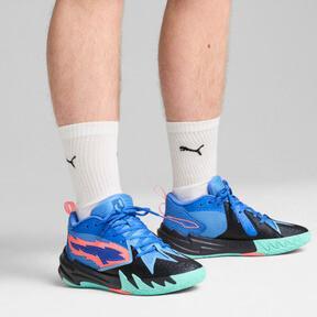 PUMA Scoot Zeros Men's Basketball Shoes in Bluemazing/Electric Peppermint Product Image