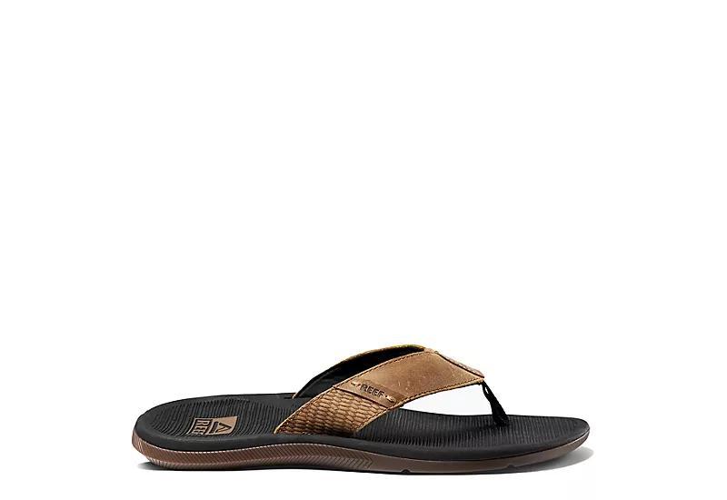 Reef Men's Santa Ana LE Sandals  - Black/Tan - Size: 11 Product Image