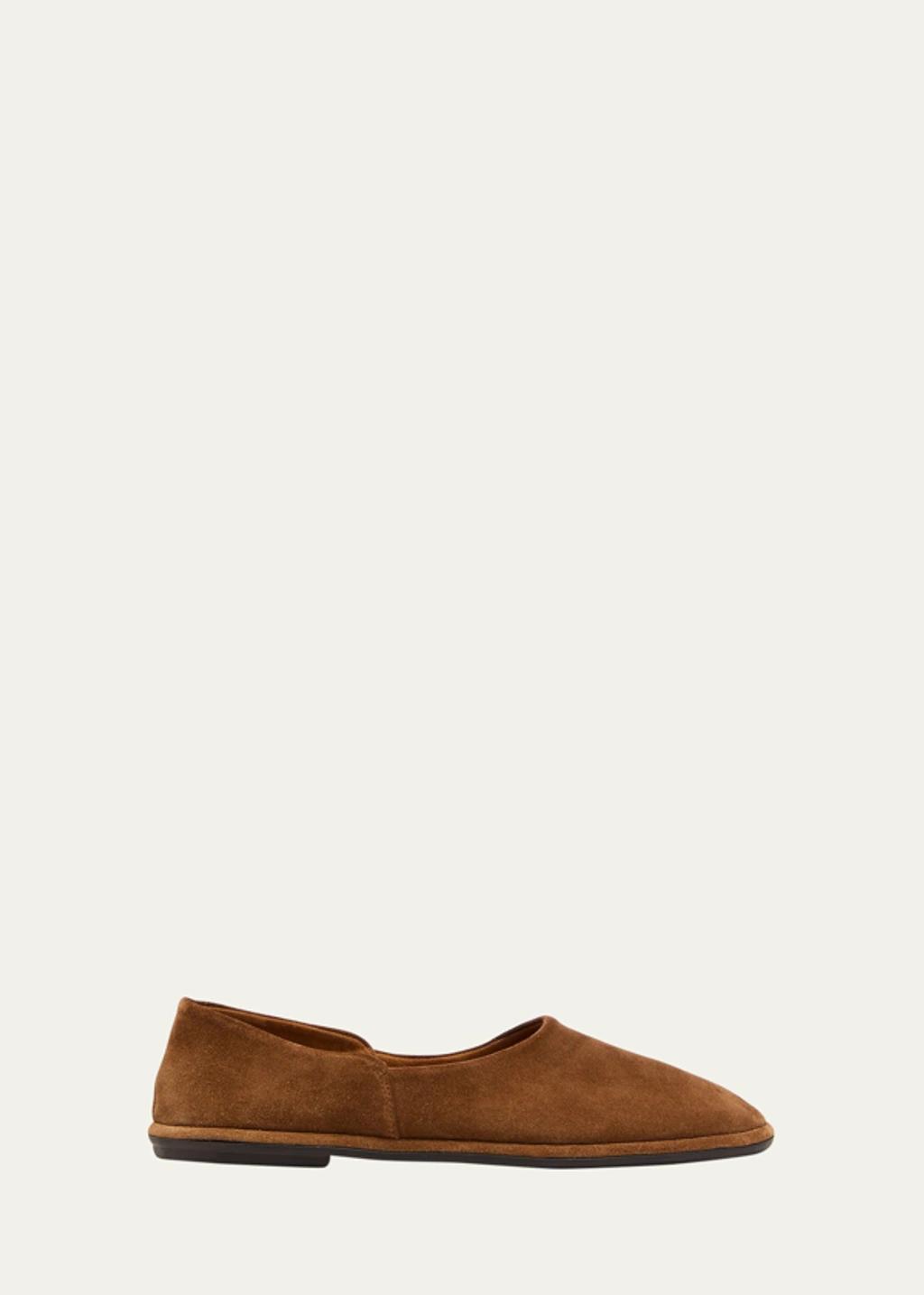 Canal Suede Flats In Bark Product Image