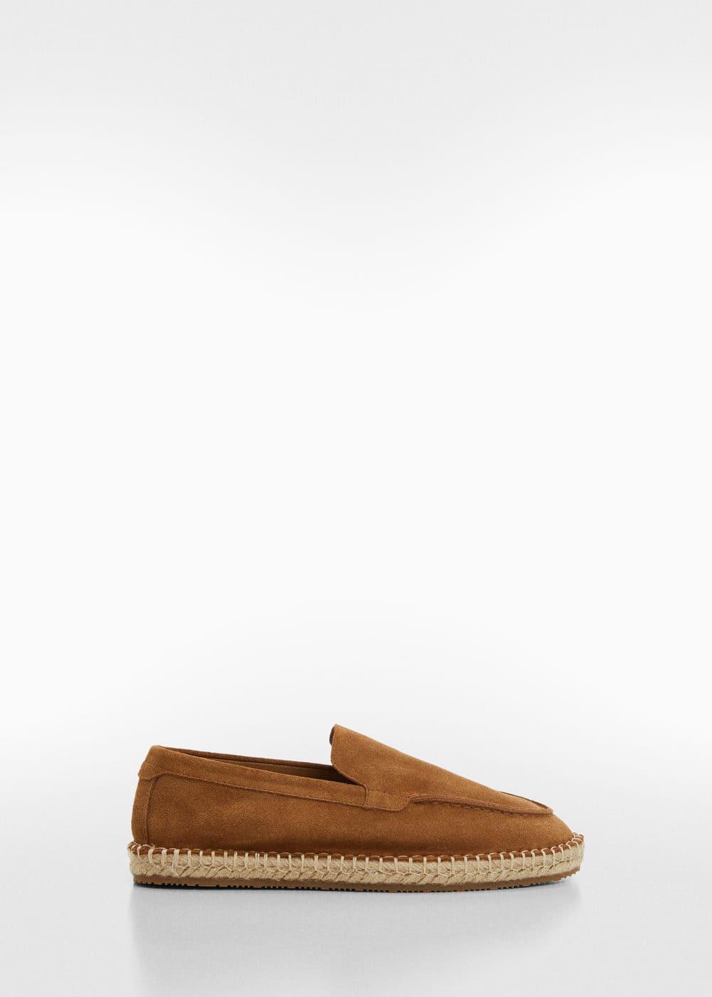 MANGO MAN - Jute suede leather espadrille khakiMen Product Image