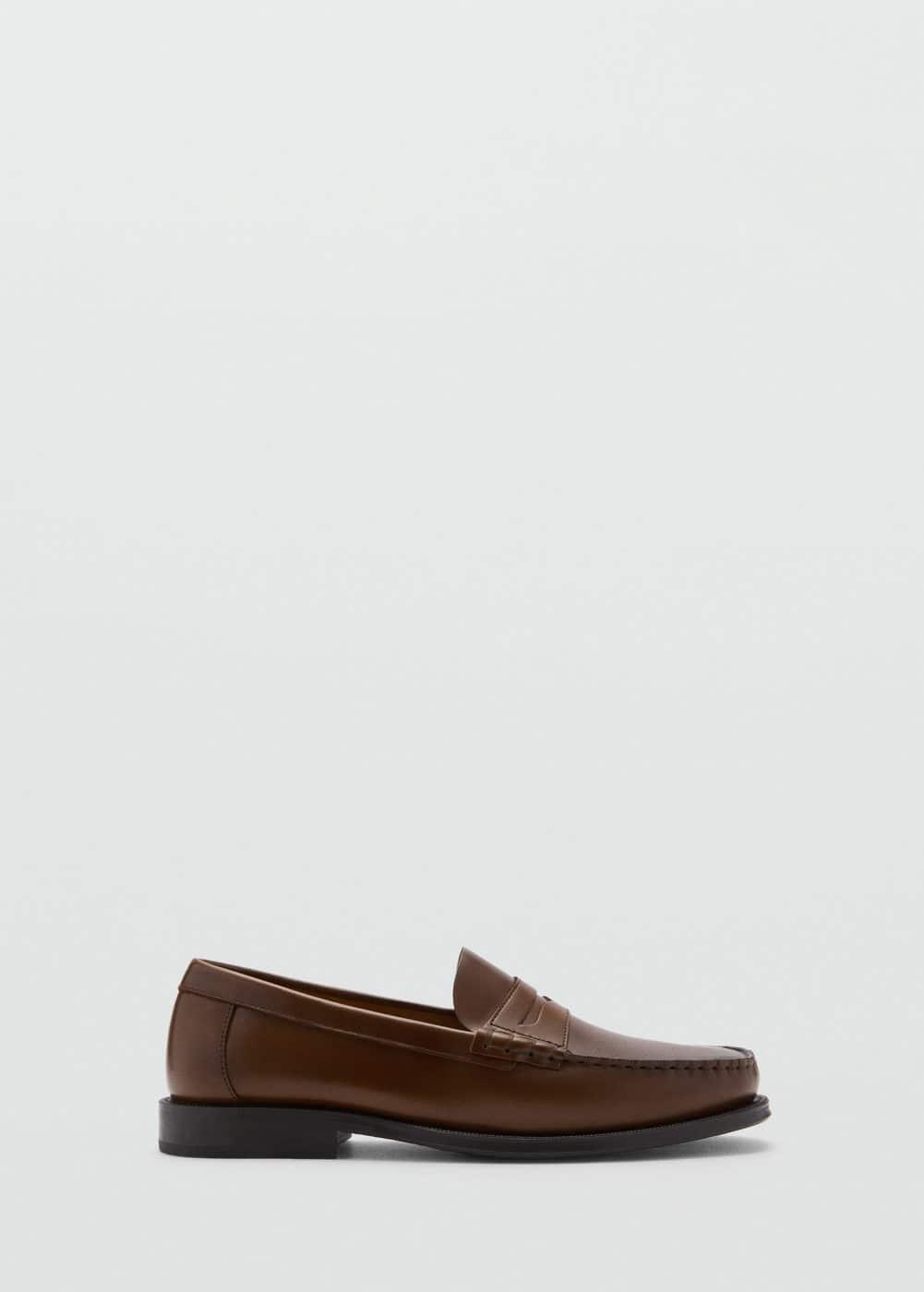 MANGO MAN - Aged loafers leatherMen Product Image