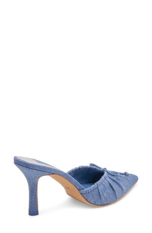 DOLCE VITA Women's Kairi Slip On Pointed Toe Bow High Heel Pumps In Blue Denim Product Image