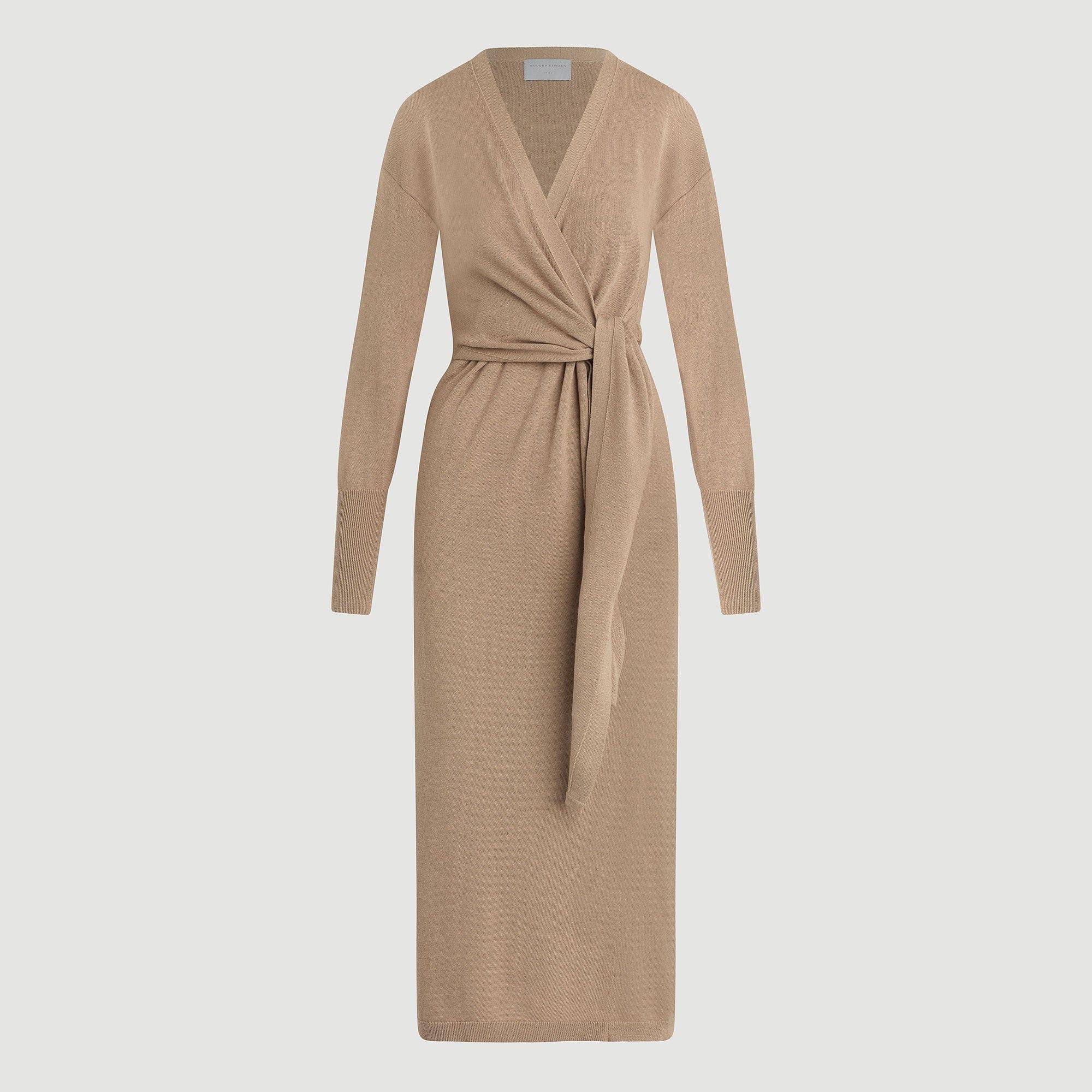 Linden Front-Wrap Sweater Dress (Petite) Product Image