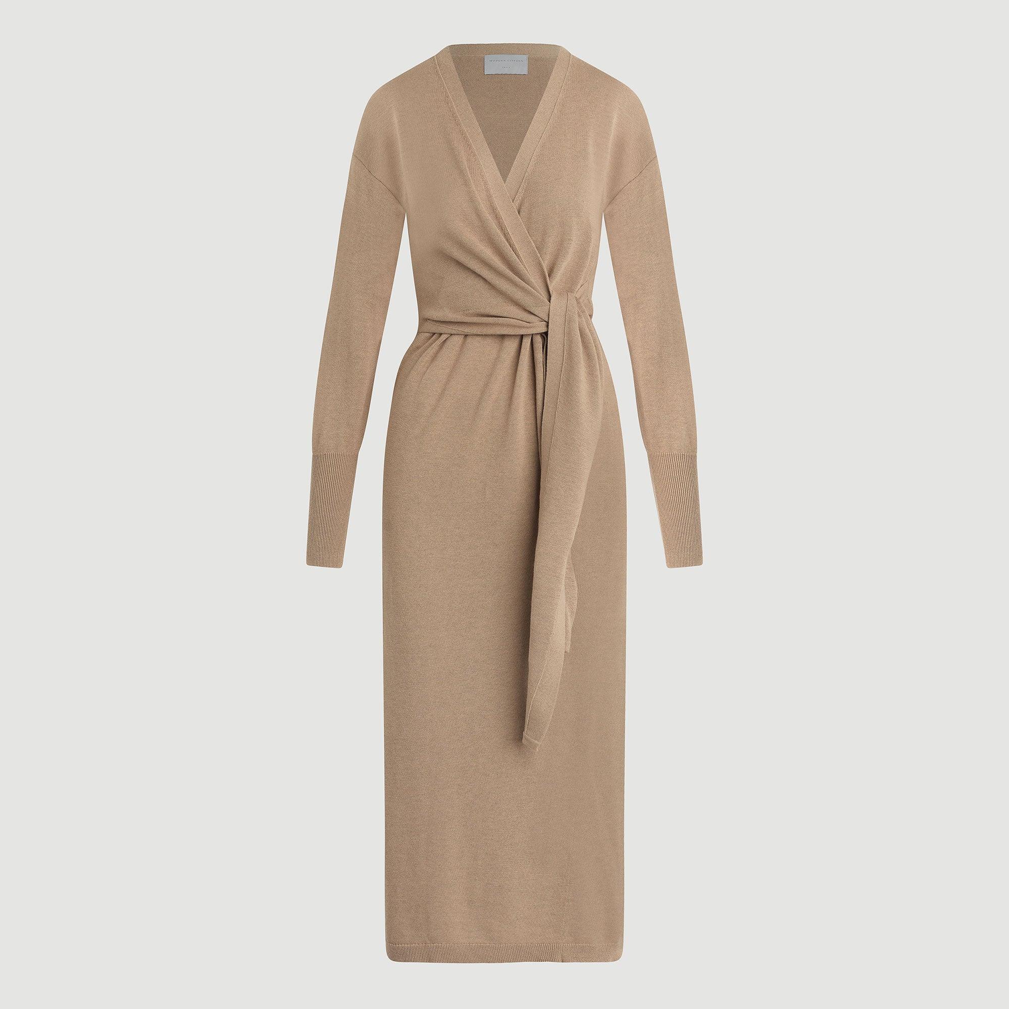 Linden Front-Wrap Sweater Dress (Petite) product image