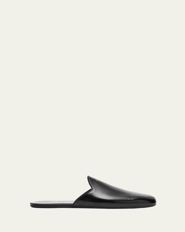 Mens Analog Leather Slippers Product Image