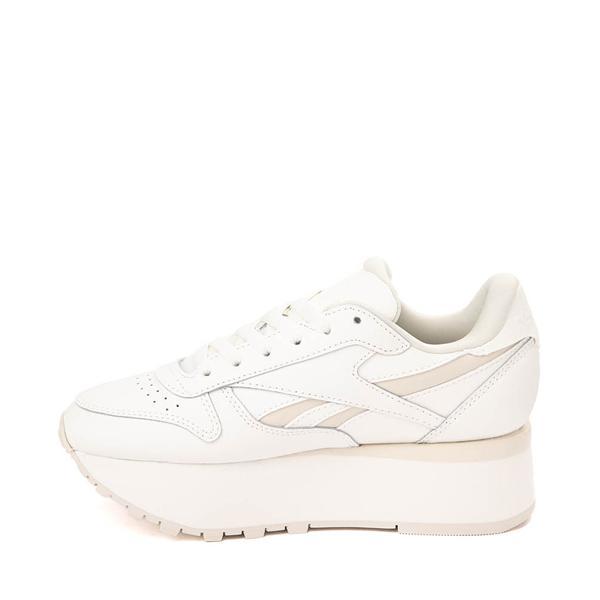 Womens Reebok Classic Leather Triple Lift Athletic Shoe - Chalk Monochrome Product Image