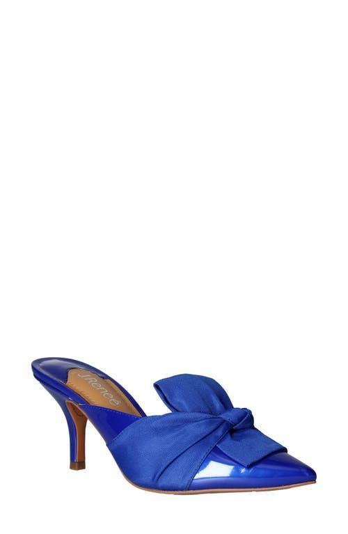 J. Renee Mianna Wrap Bow Patent Faille Dress Mules Product Image