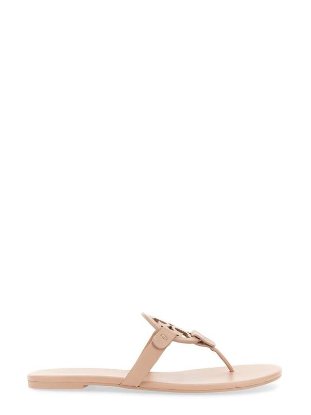 TORY BURCH Miller Leather Sandal In Beige Product Image