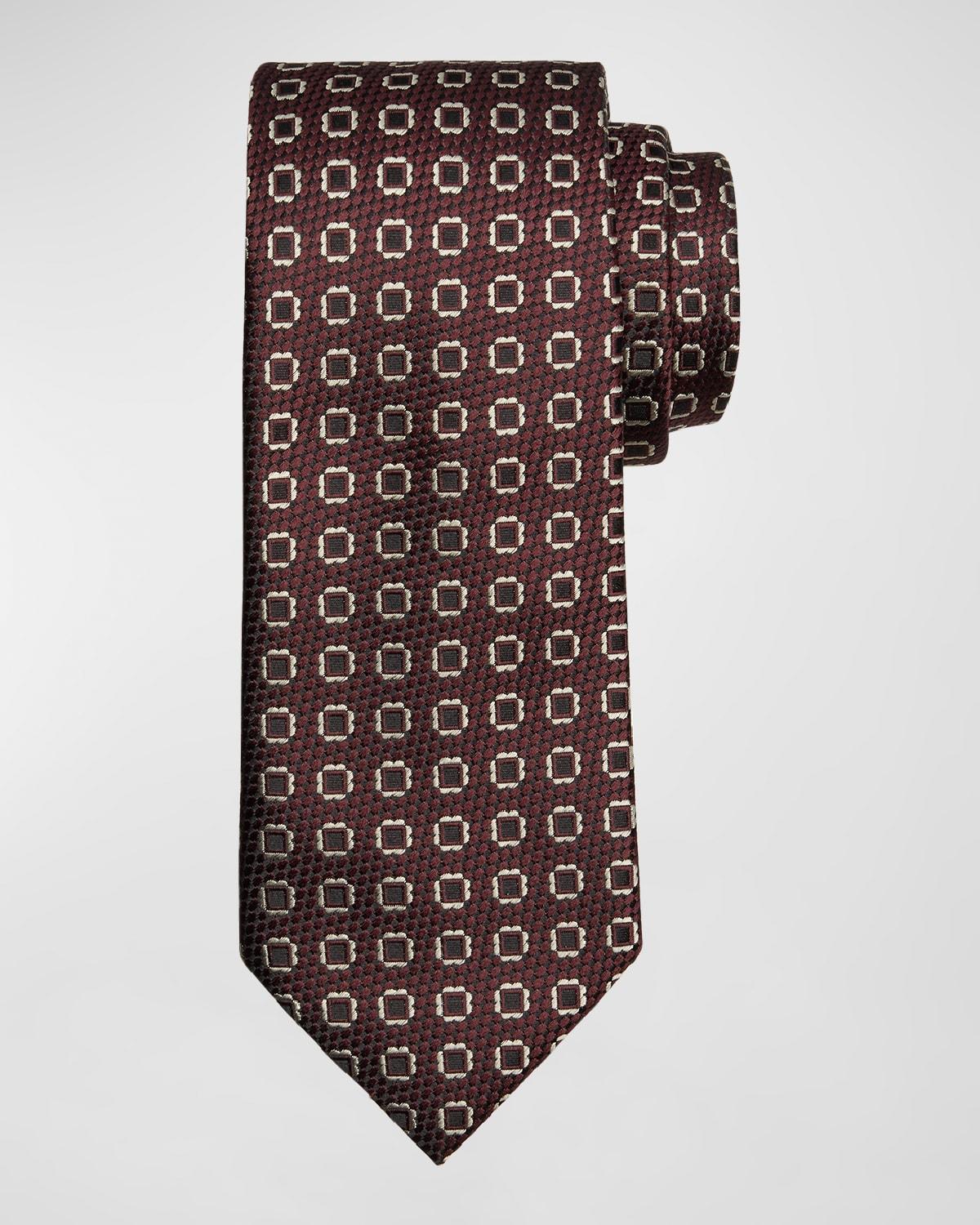 Mens Fancy Box Silk Tie Product Image