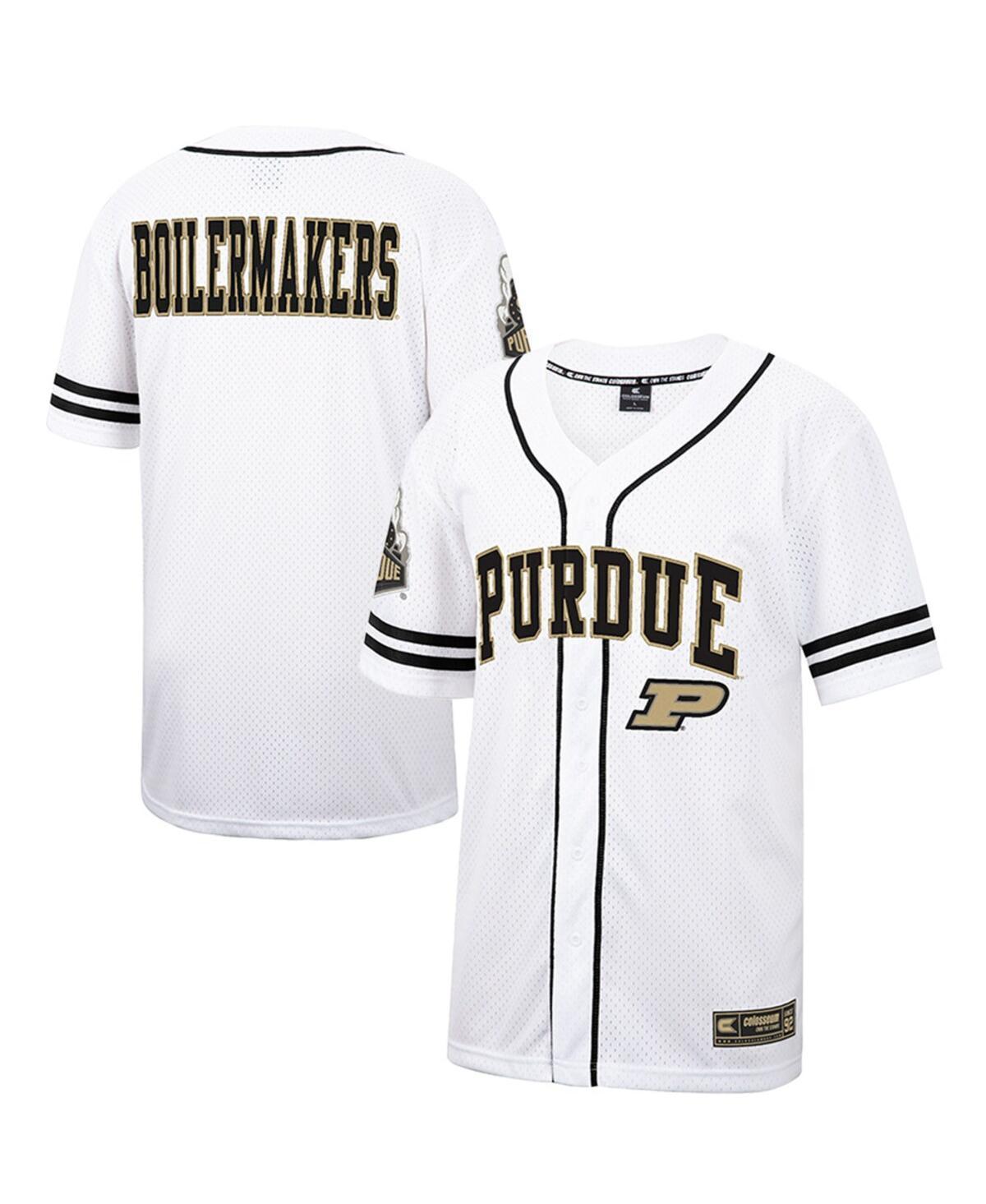 Mens Colosseum Purdue Boilermakers Free Spirited Mesh Button-Up Baseball Jersey Product Image