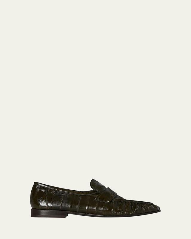 Soft Leather Flat Loafers Product Image