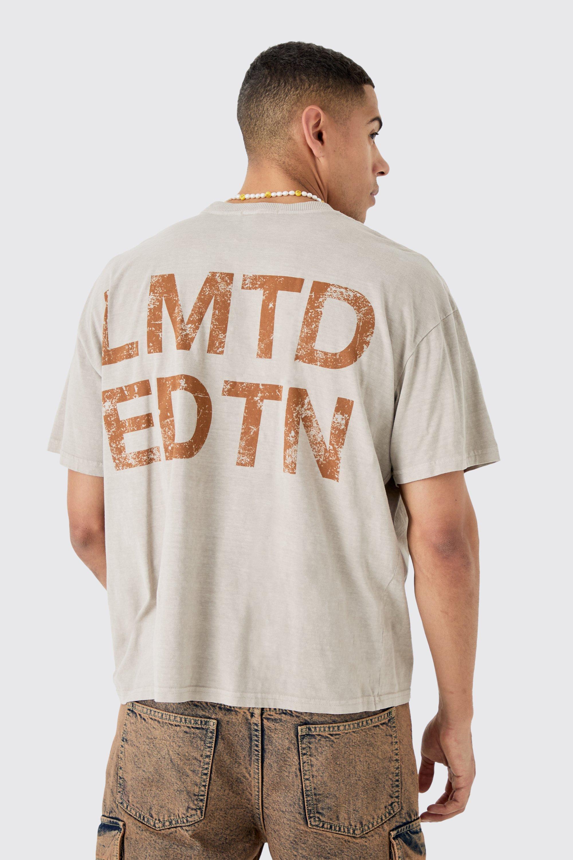 Oversized Boxy Lmtd Overdye T-shirt | boohooMAN USA Product Image