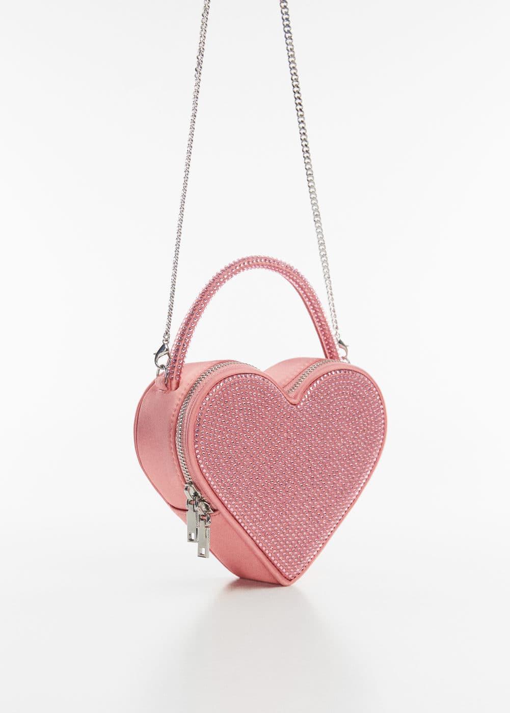 MANGO - Crystal heart bag - One size - Women Product Image