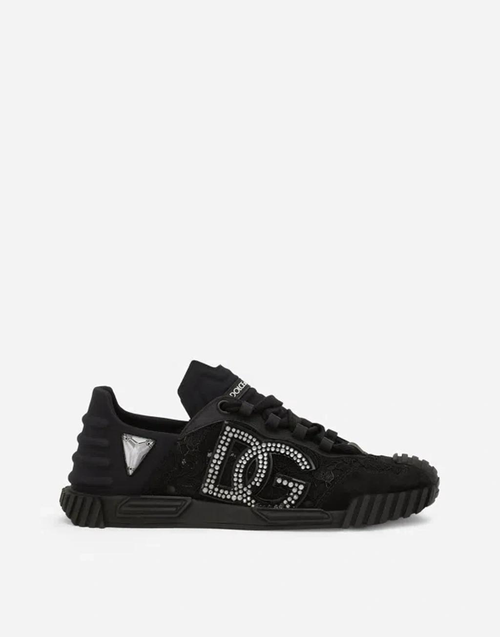 DOLCE & GABBANA Lace Ns1 Sneakers In Nero product image