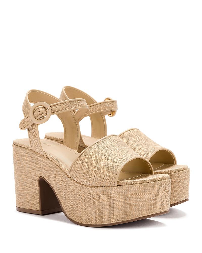 Larroude Womens Miso Block Heel Platform Sandals Product Image